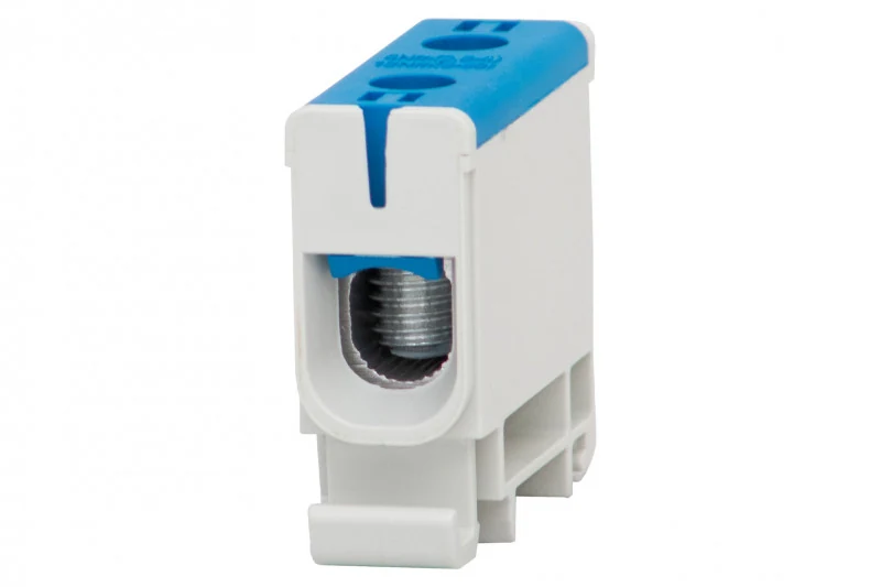 F-ELEKTRO F2.0120 — listwa zaciskowa ZU 1-torowa 2,5–50 mm², niebieska