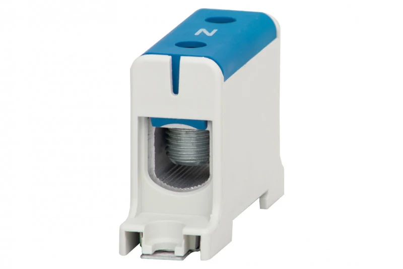 F-ELEKTRO F2.0282 — listwa zaciskowa ZU 1-torowa 16–95 mm², niebieska