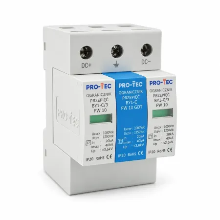 Protec BY1-C/3 FW10 GDT 3224031 — ogranicznik przepięć DC typu 2 do fotowoltaiki