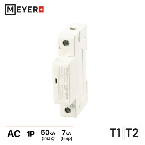 Meyer SPD-1-B+C — ogranicznik przepięć AC typ 1+2, 1P