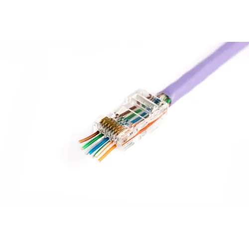 Wtyk RJ45 kat. 6 UTP przelotowy (8P8C) — do przewodu komunikacyjnego BMS