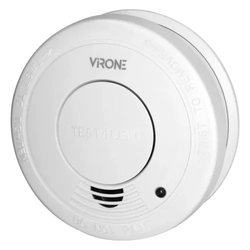 Virone SD-3 — bateryjny czujnik dymu 9 V, EN 14604