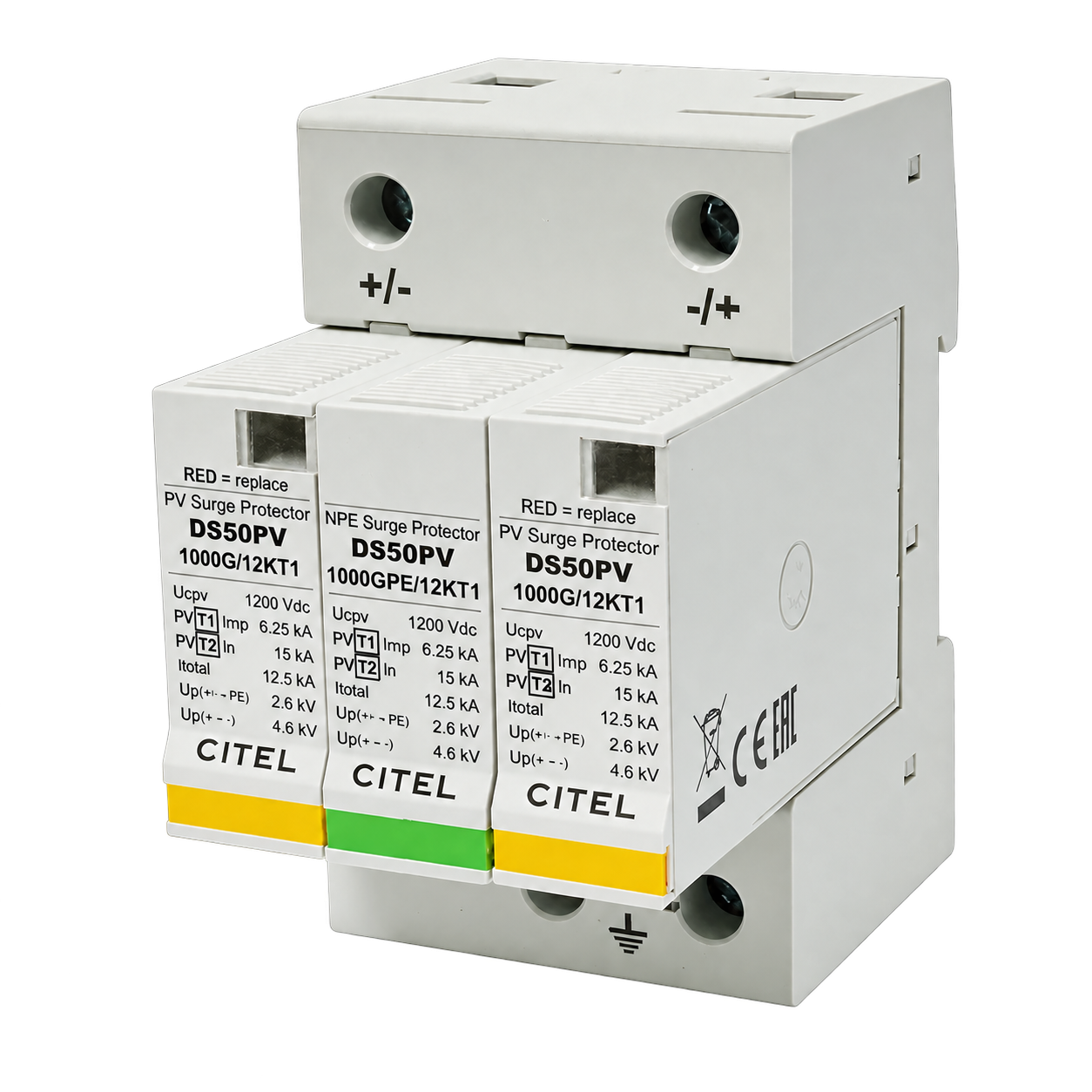 CITEL DS50PVS-1000G/12KT1 — ogranicznik przepięć typu 1+2 DC