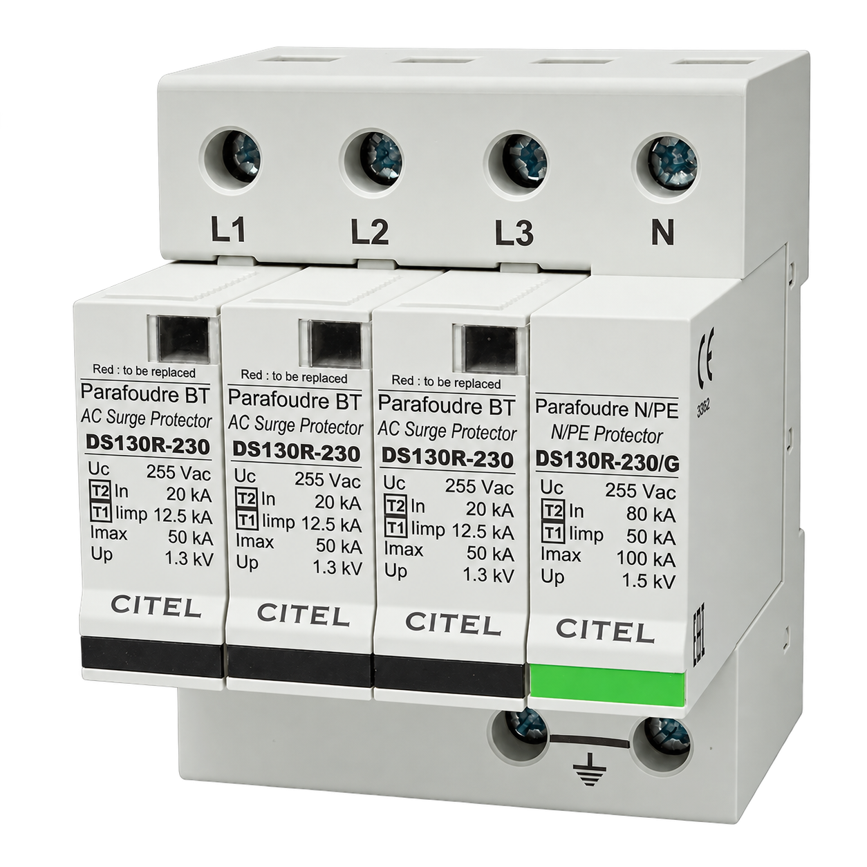 CITEL DS134R-230/G — ogranicznik przepięć typu 1+2 AC