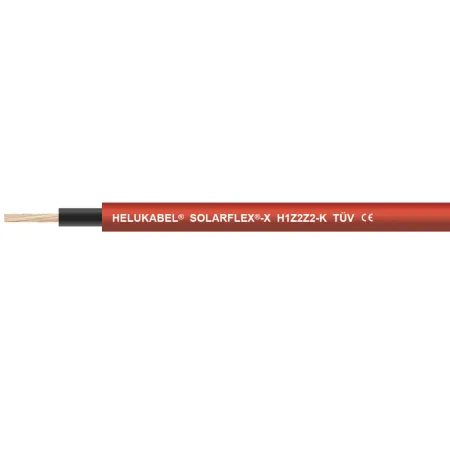 HELUKABEL H1Z2Z2-K 6 mm² czerwony — na metry HELUKABEL H1Z2Z2-K 6 mm² czerwony — na metry