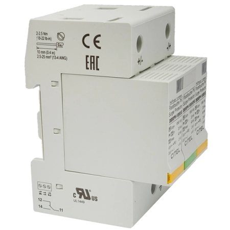 Ogranicznik przepięć PV Typ 2 Jean Mueller DS50PVS-1000/G - C480341