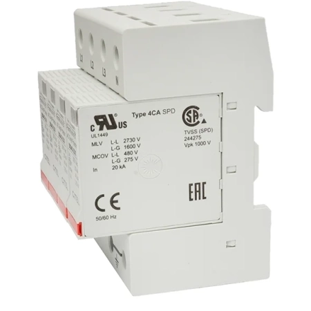 Ogranicznik przepięć DS44-230 4P Typ 2 | AC 230V | In 20kA | CITE Ogranicznik przepięć DS44-230 4P Typ 2 | AC 230V | In 20kA | CITE